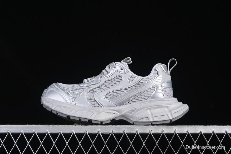 GG-CC Casual Running Shoes with Asymmetrical Design - 5509 Silver