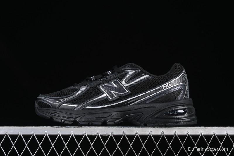 New Balance 740 Black and Silver Retro Running Sneakers for Men
