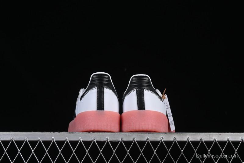 Adidas Samba Classic – White/Black with Pink Translucent Sole