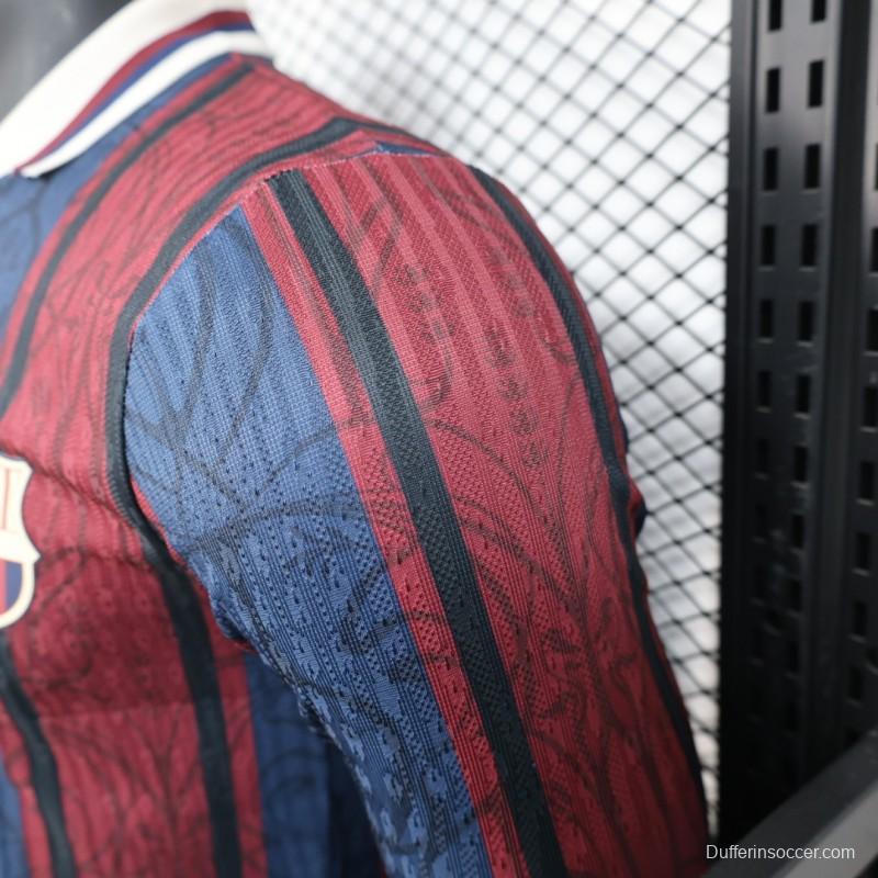 Player Version 25/26 Modernist FC Barcelona Polo Long Sleeve Jersey