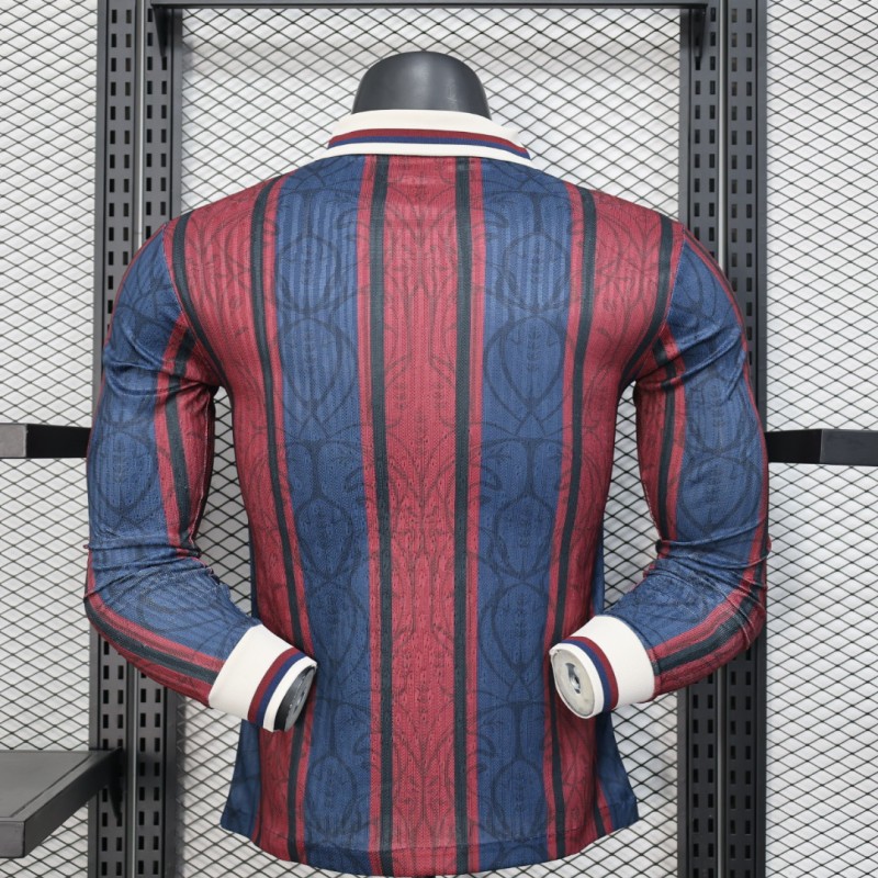 Player Version 25/26 Modernist FC Barcelona Polo Long Sleeve Jersey