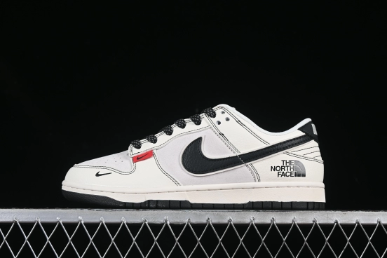 Nike SB Dunk Low The North Face Collaboration Beige Black Red Tab Low-Top Skateboarding Shoes - BB7518-016