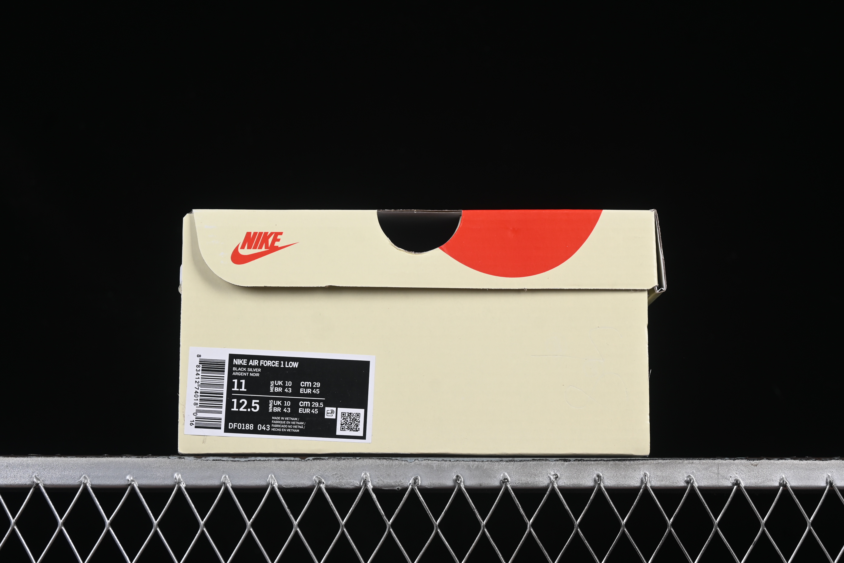 Nike Air Force 1 '07 Low Stussy Collaboration Silver Swoosh Starry Sky Casual Sneakers - DF0188-043