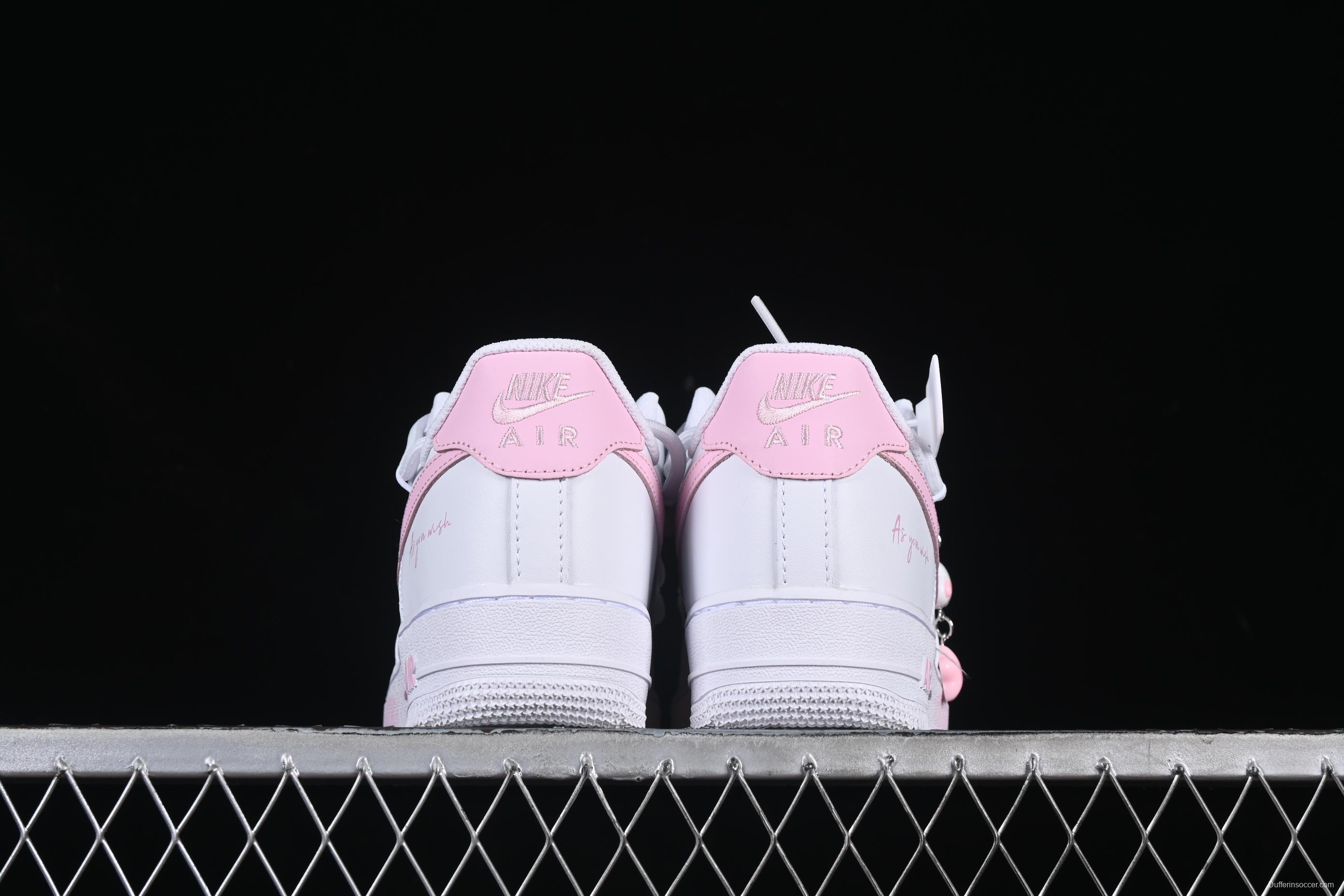 Nike Air Force 1'07 Low Casual Sneakers with Custom Leather & Full-Length Air Cushion - CQ2288-802