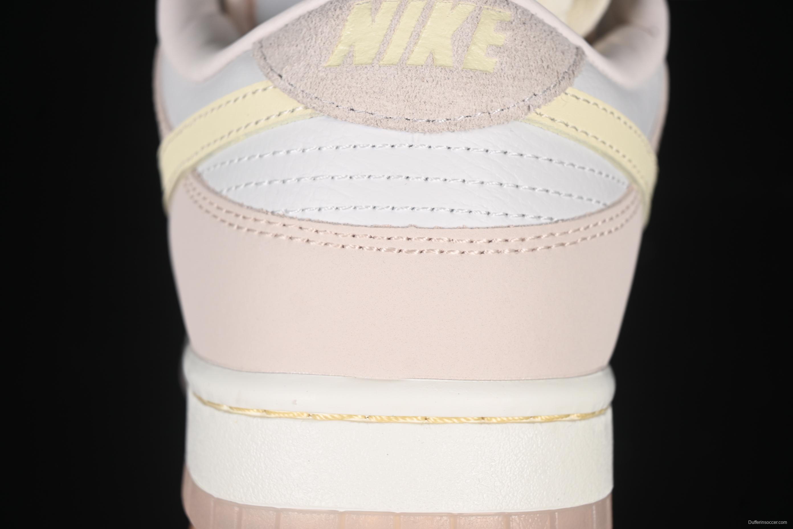 Nike SB Dunk Low White Light Pink SB Low-Top Casual Skate Shoes - FB7901-601
