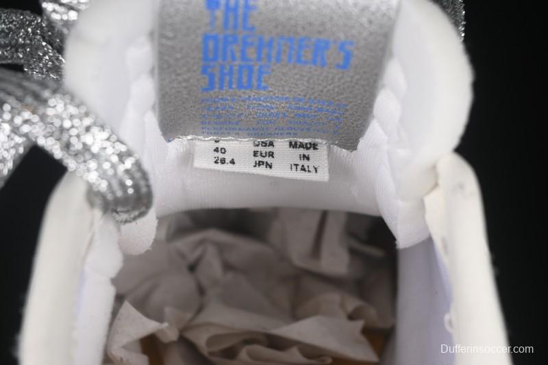 Golden Goose Marathon Comfortable Low-Top Lifestyle Sneakers in White Black Silver - H8D4