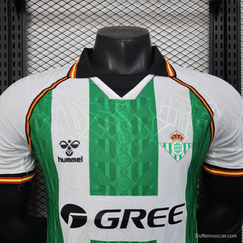 Player Version 25/26 Real Betis Green and White Jersey with Special Edition Design