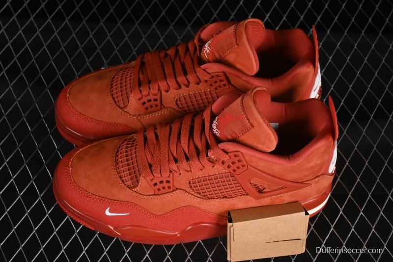 Nike Nigel Sylvester x Air Jordan 4 Retro High OG "Brick By Brick" Sneakers - HF4340-800