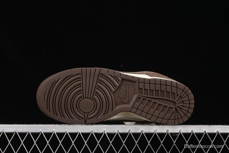 Nike SB Dunk Low White Mocha Low-Top Casual Skate Shoes - FQ8249-104