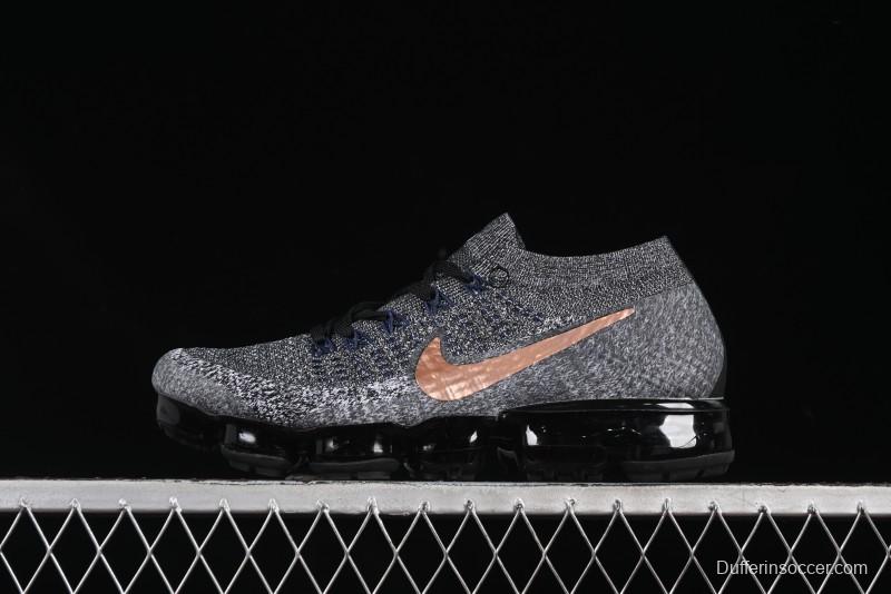 Nike Vapormax Flyknit Breathable Casual Running Shoes with Full-Length Air Cushion - 849558-010