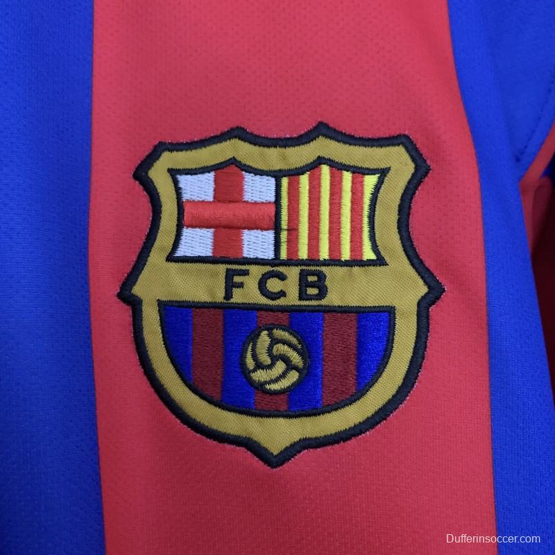 04/05 Retro Barcelona Home Jersey
