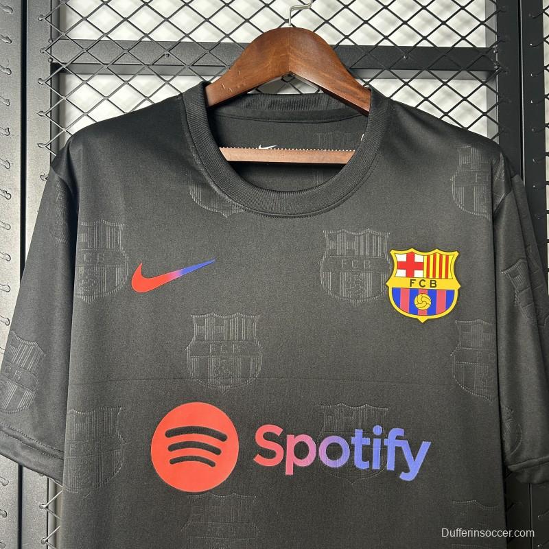 25/26 FC Barcelona Black with Spotify Logo Jersey