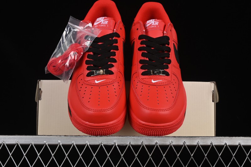 Nike Air Force 1'07 Low Watermelon Red Casual Sneakers with Full-Length Air Cushion - FD7039-600