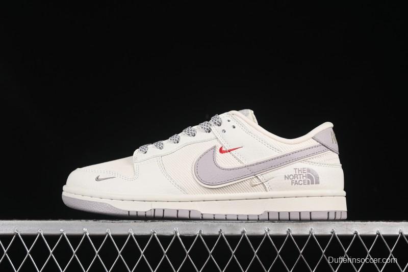 Nike SB Dunk Low The North Face Collaboration Anniversary Edition Customized Low-Top Casual Skate Shoes - SC9207-413