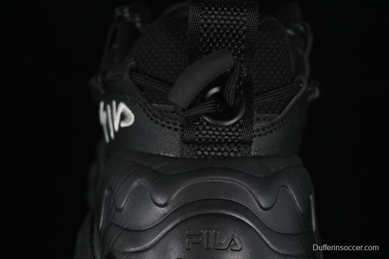 Fila Heritage Fluid Cat Paw 5.0 Retro Dad Shoes with Lace-Up Design - F12M412105FBK