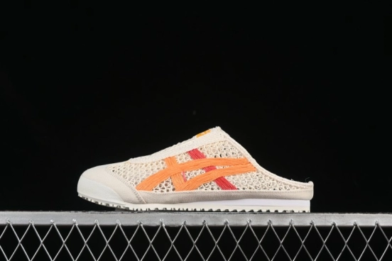 Onitsuka Tiger Mexico 66 Sabot Slip-On Sneakers with Breathable Mesh Upper - 1183A707-106