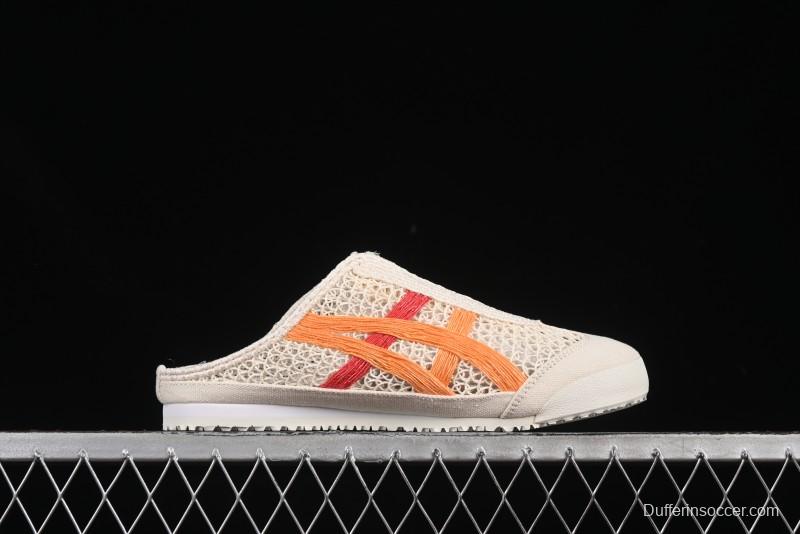 Onitsuka Tiger Mexico 66 Sabot Slip-On Sneakers with Breathable Mesh Upper - 1183A707-106