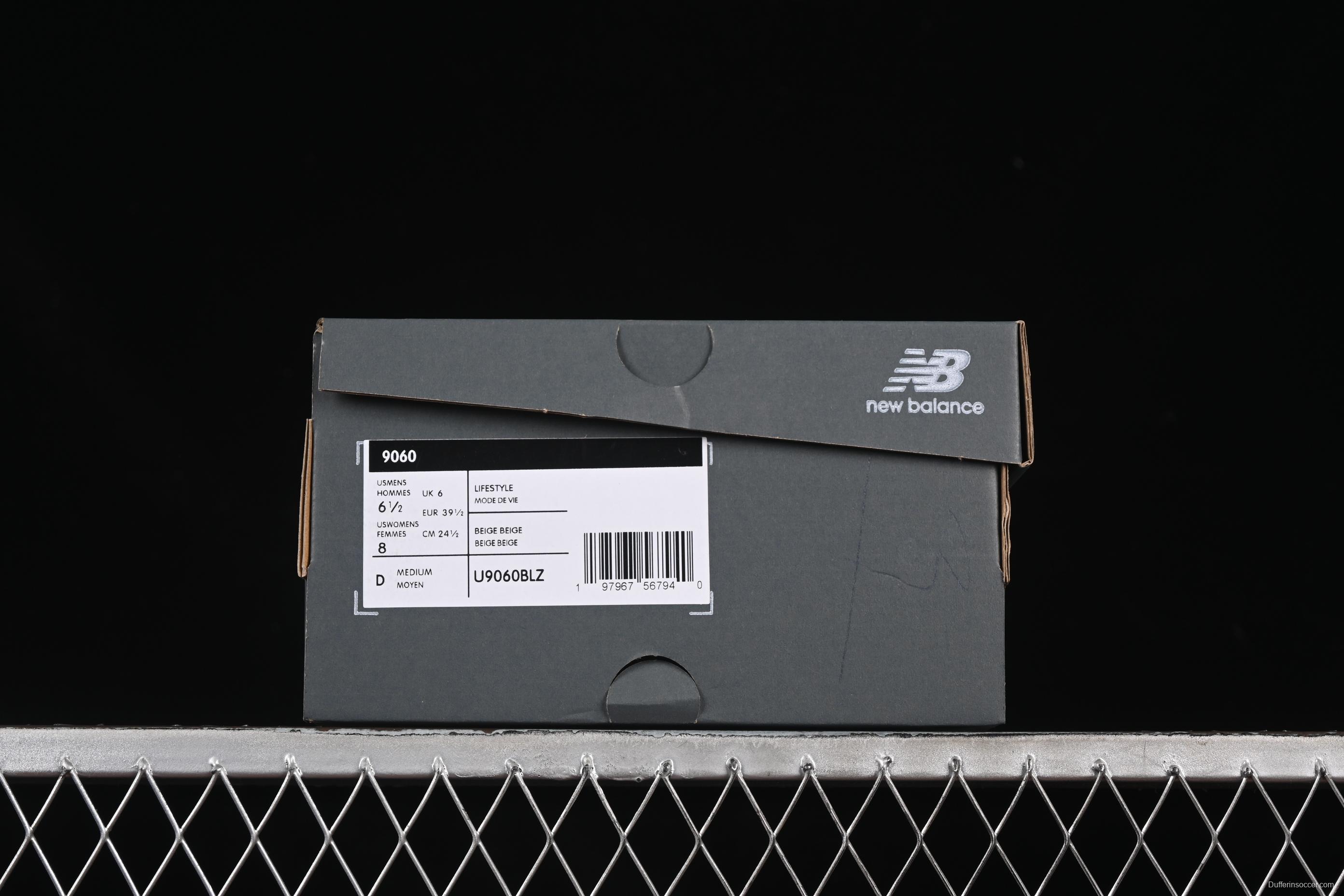 Joe Freshgoods x New Balance 9060 Retro Running Sneakers with ABZORB Cushioning - U9060BLZ