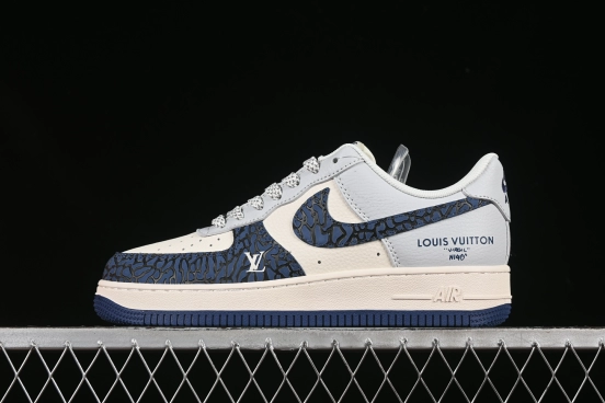 Nike Air Force 1 '07 Low LV Collaboration Blue Stone Grain Casual Sneakers - JJ2508-701