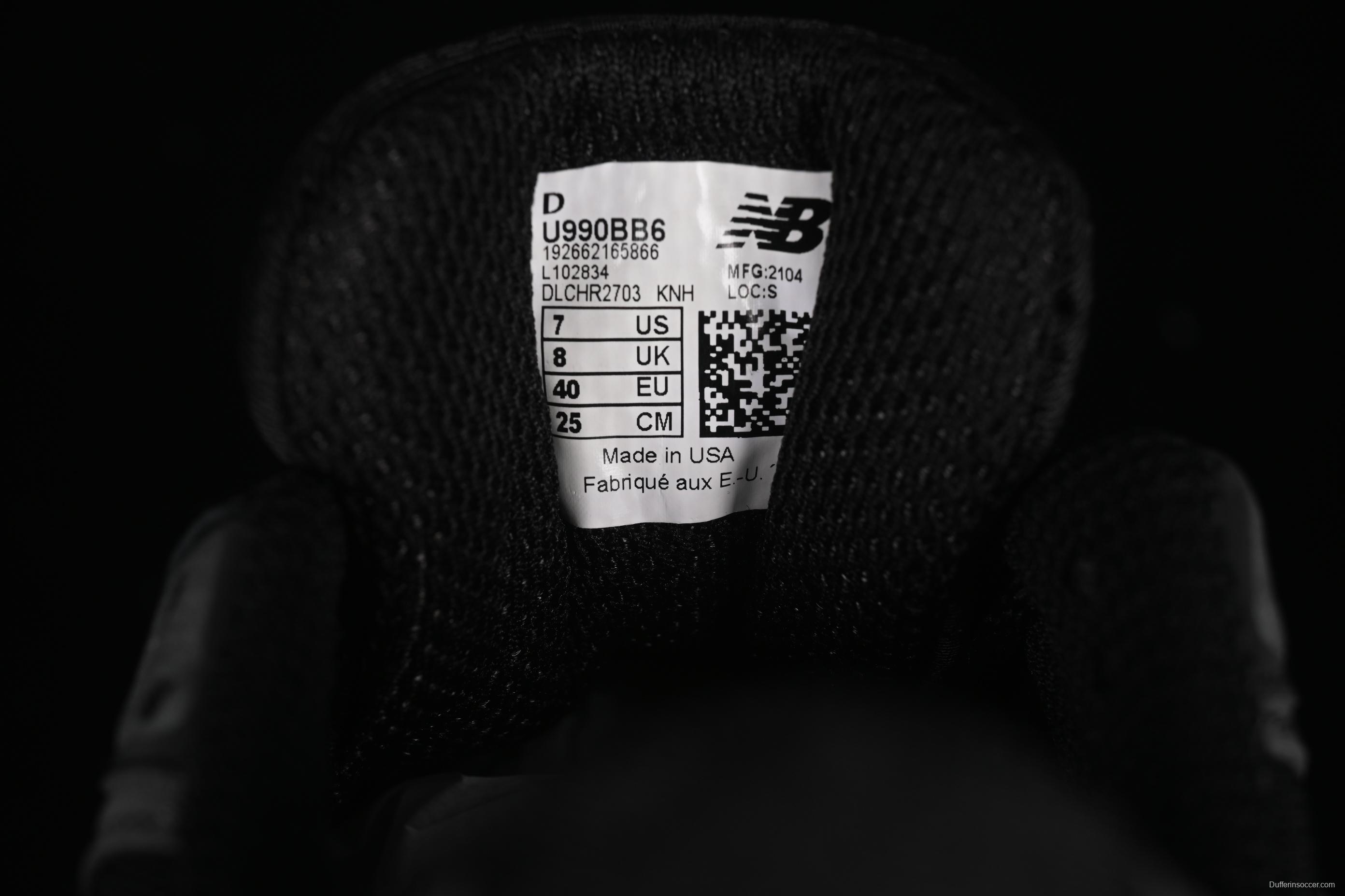 New Balance 990 Series Premium Made in USA Retro Running Shoes - M990BB6