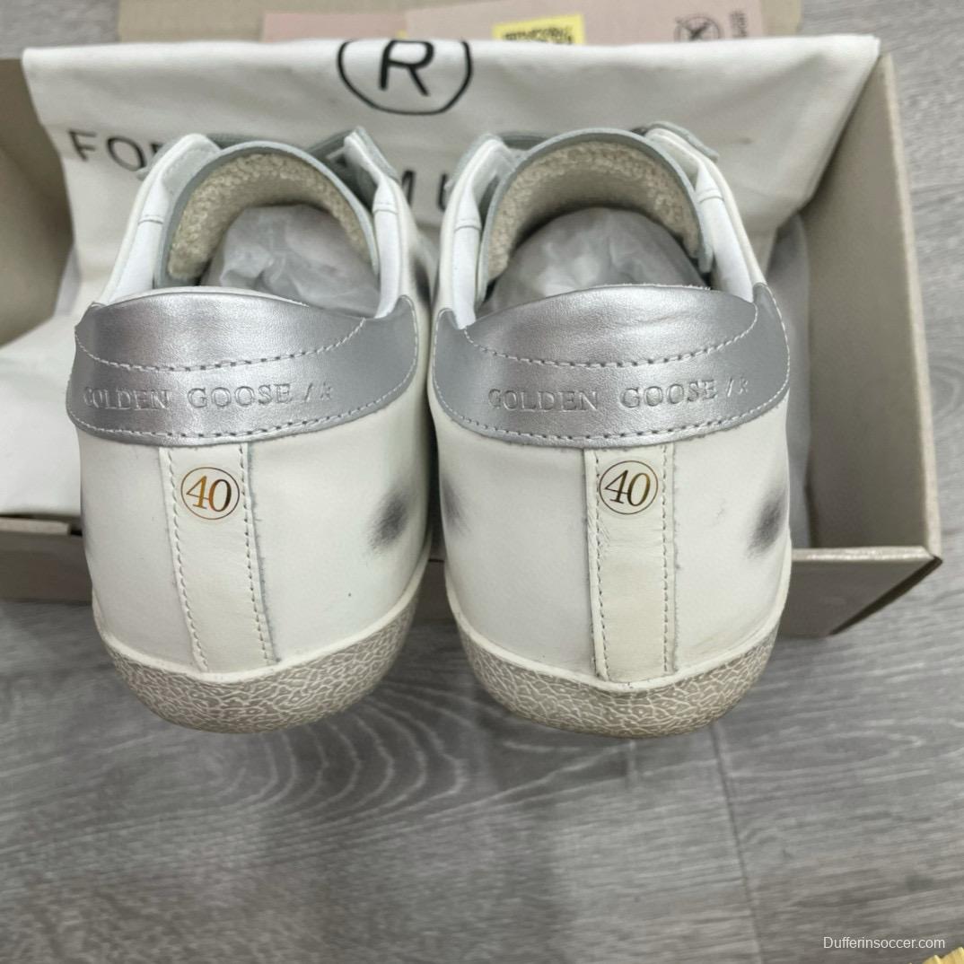 2025 Men GGDB White Grey Leather Sneakers SUPER STAR