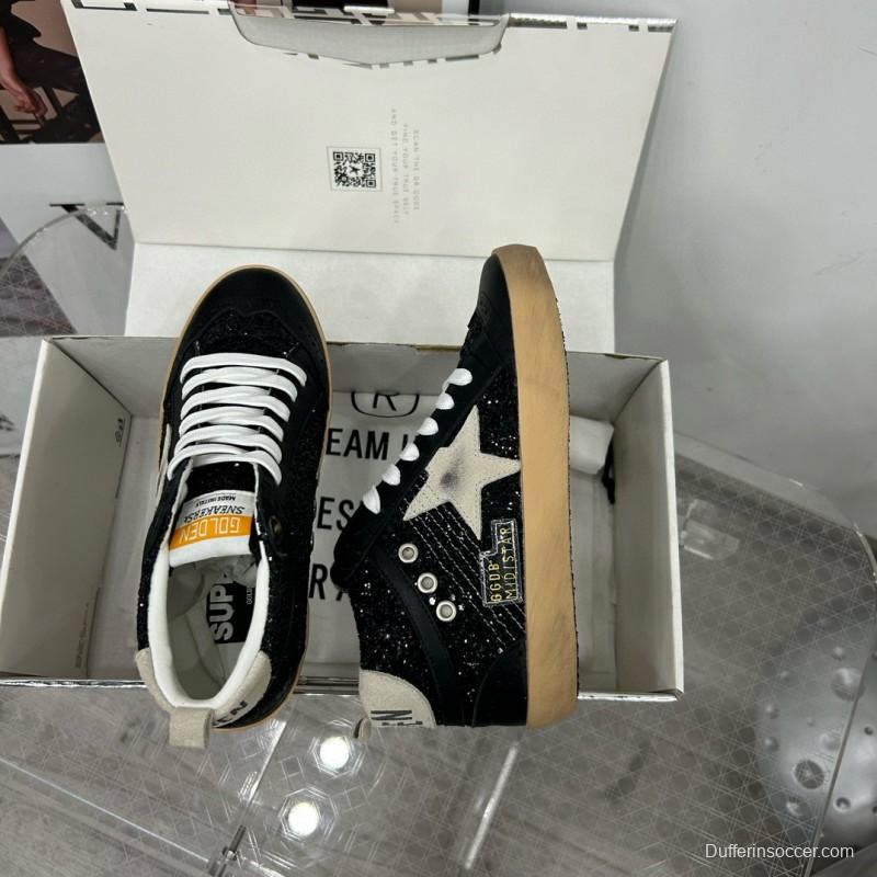 2024 Unisex GGDB Black White Suede High-top Sneakers MJ00300