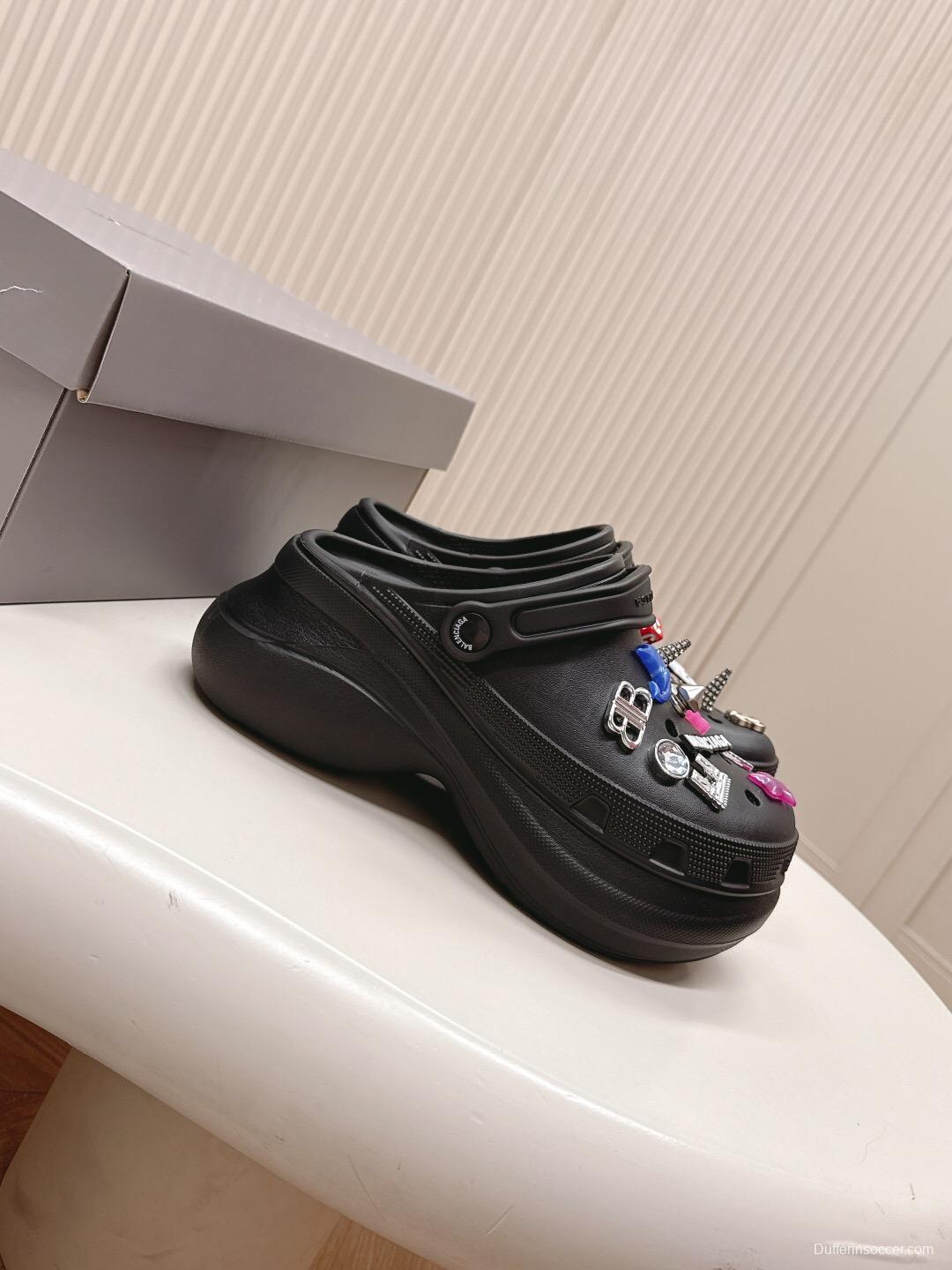 2025 Women Balenciaga Black EVA Clogs LY00330