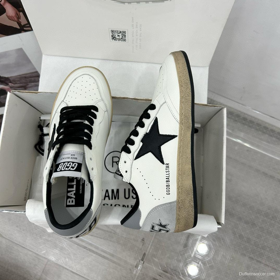 2024 Unisex GGDB White Black Leather Sneakers MJ00260