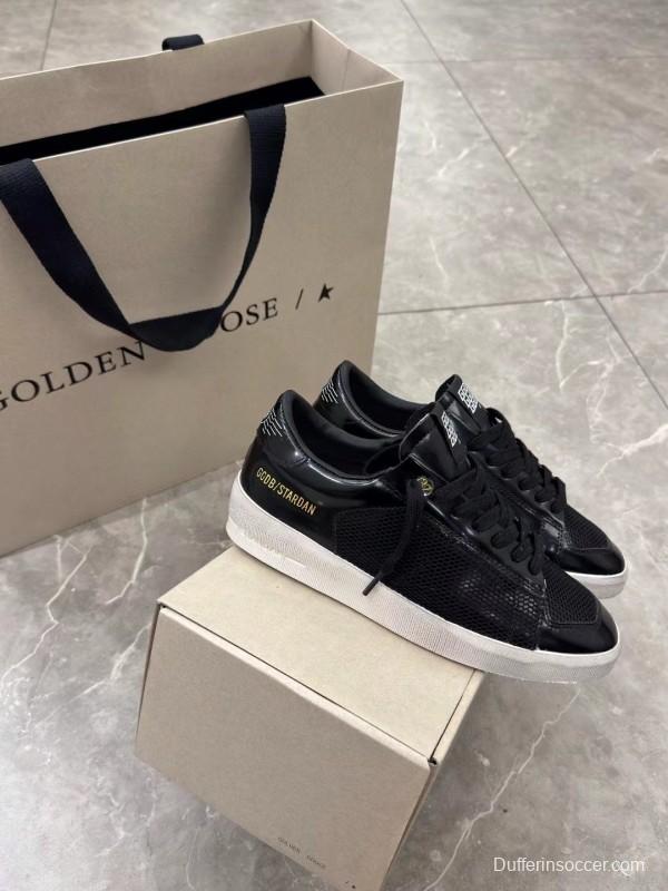 2024 Unisex GGDB Black Mesh Leather Sneakers MJ00260