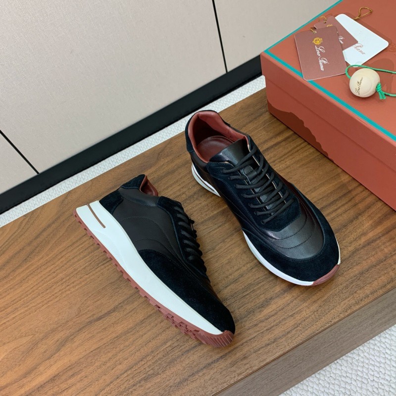 2025 Unisex Le Parmentier Black Brown Suede Leather Sneakers LY