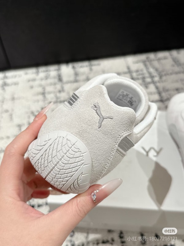 2025 Women Puma White Leather Sneakers KFY00260
