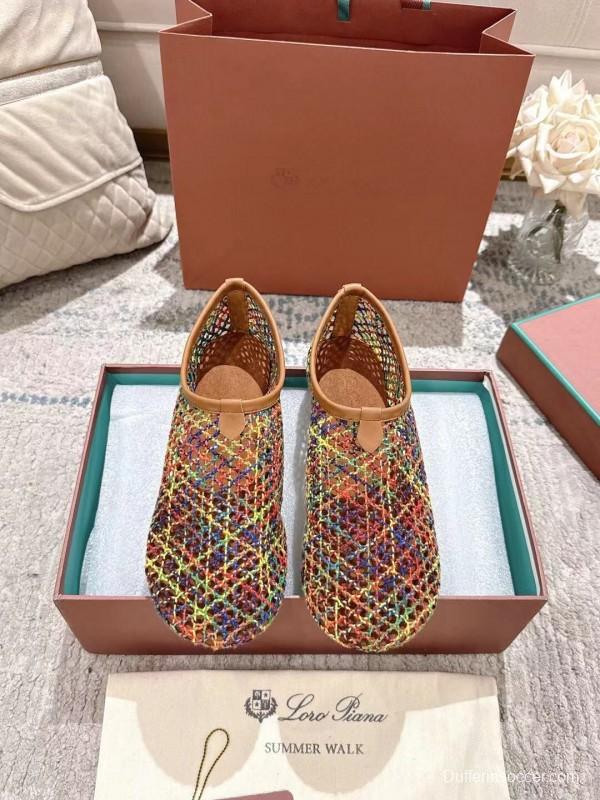 2025 Women Le Parmentier Multicolor Knit Ballet Flat LY00250