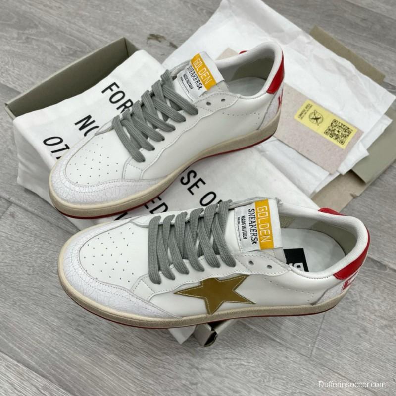 2024 Unisex GGDB White Red Beige Leather Sneakers MJ00260