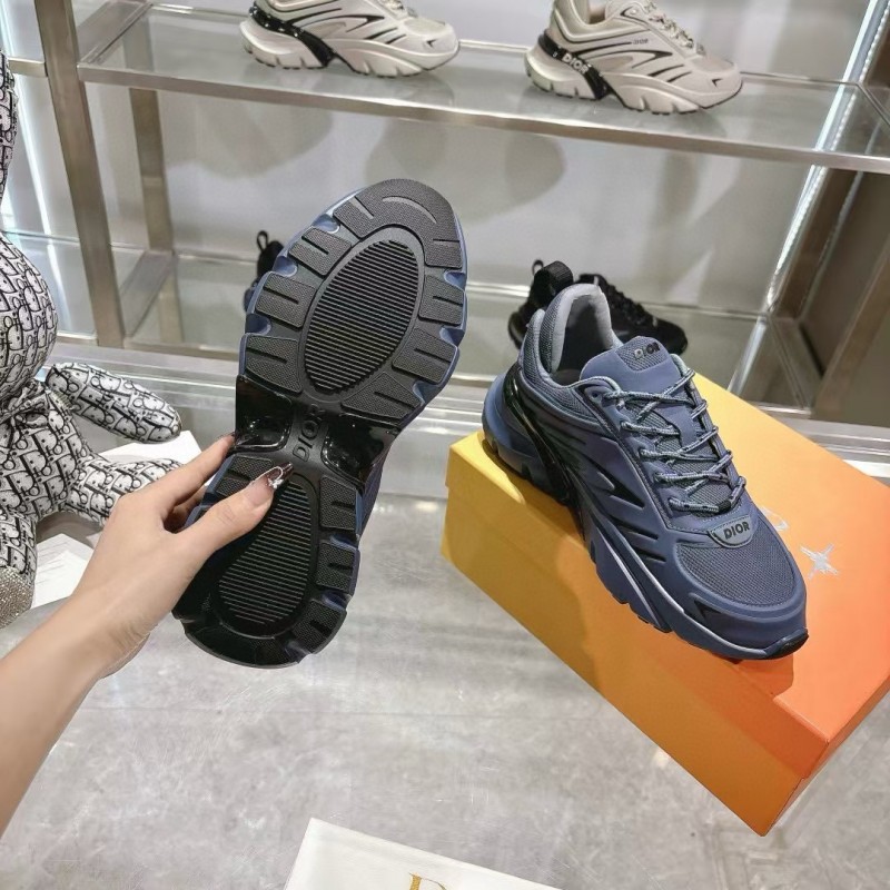 2024 Unisex Dior Blue Mesh Sneakers MJ00360