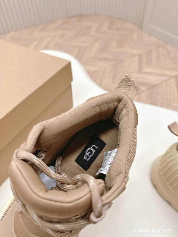 2024 Women UGG beige mesh leather Hiking Boot MJ00320