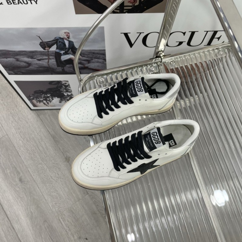 2024 Unisex GGDB White Black Leather Sneakers MJ00260