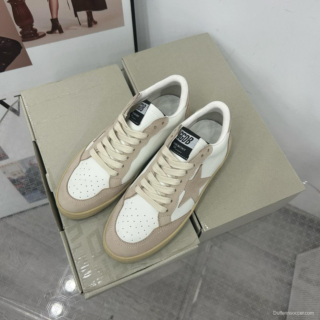 2024 Unisex GGDB White Beige Leather Suede Low Top Sneakers MJ00260