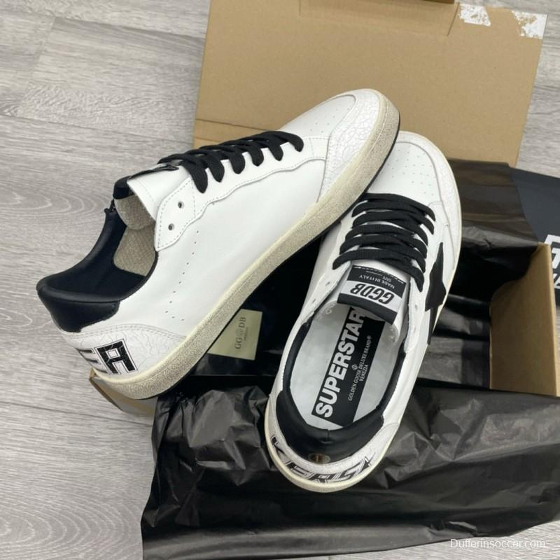 2024 Unisex GGDB White Black Leather Sneakers MJ00260