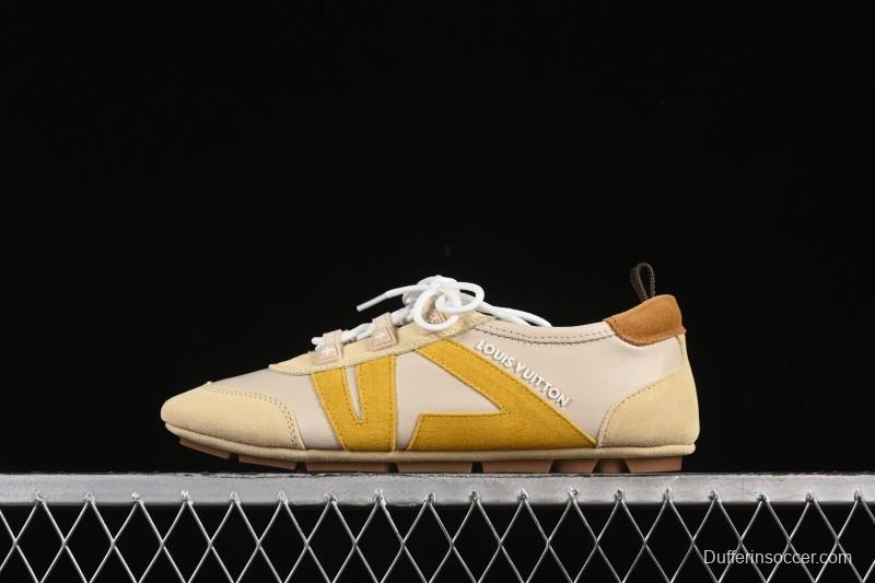 Louis Vuitton Sneakerina Round Toe Lace-Up Ballet Style Flat Training Shoes