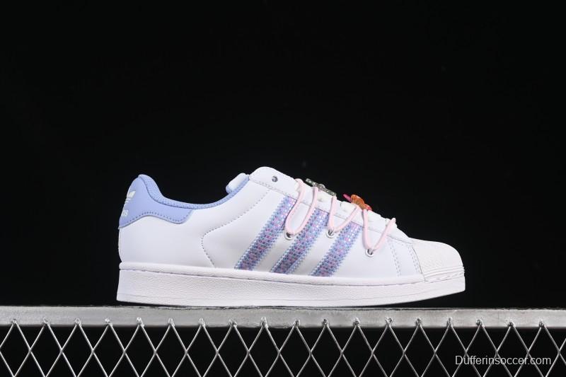 Adidas Superstar II Casual Sneakers with Shell Toe Design - JR1332