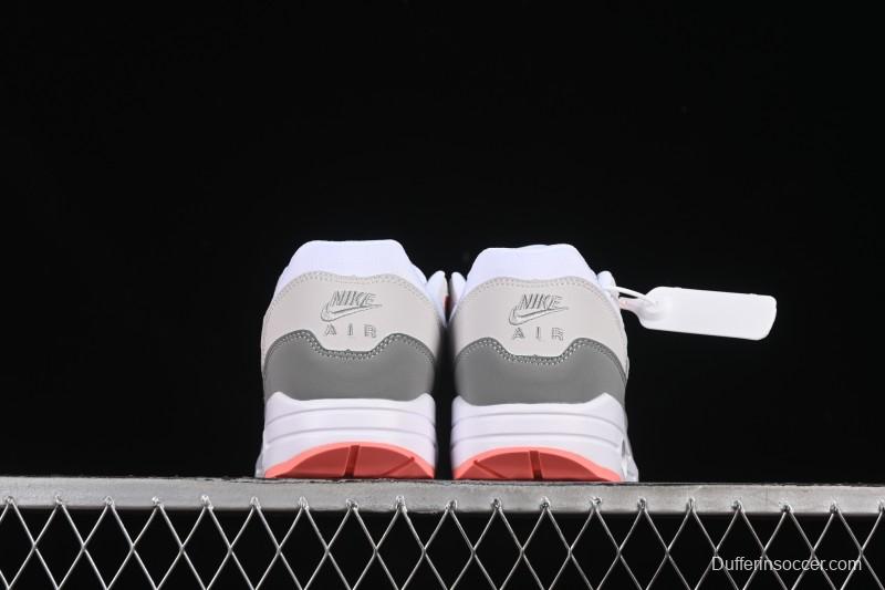 Nike Air Max 1 Retro Running Shoes with Half-Sole Air Cushion - 599820-100