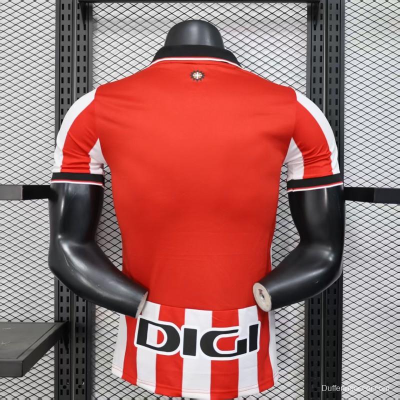Player Version 25/26 Athletic Bilbao Home Jersey