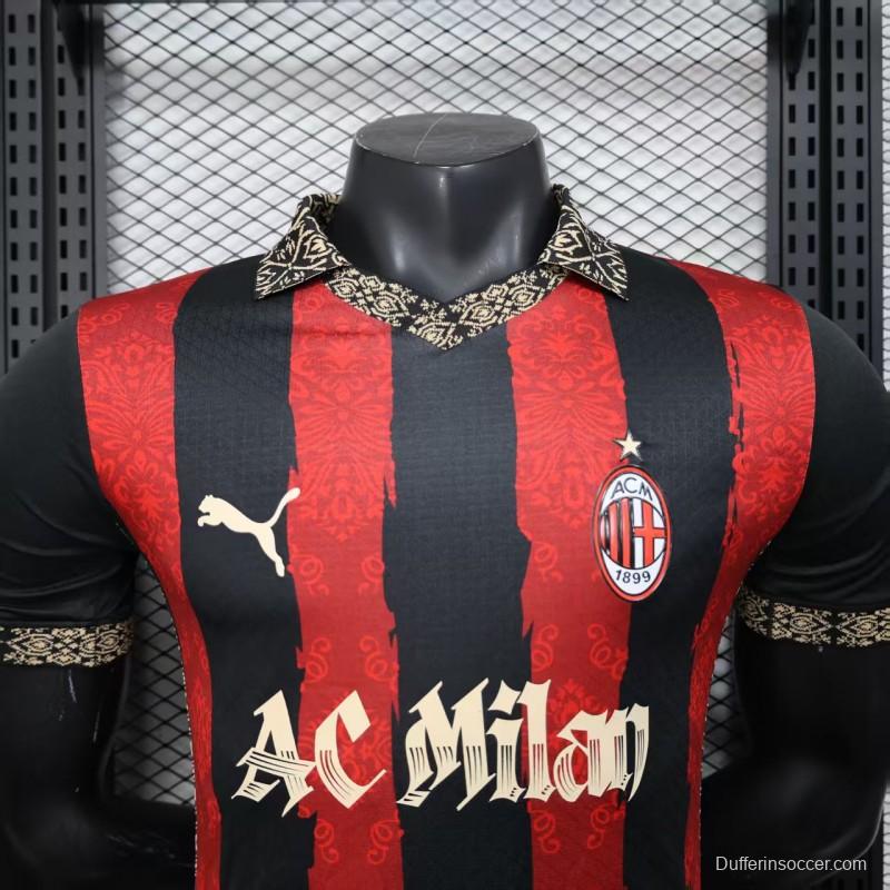 Player Version 25/26 AC Milan Redesigned Home Jersey