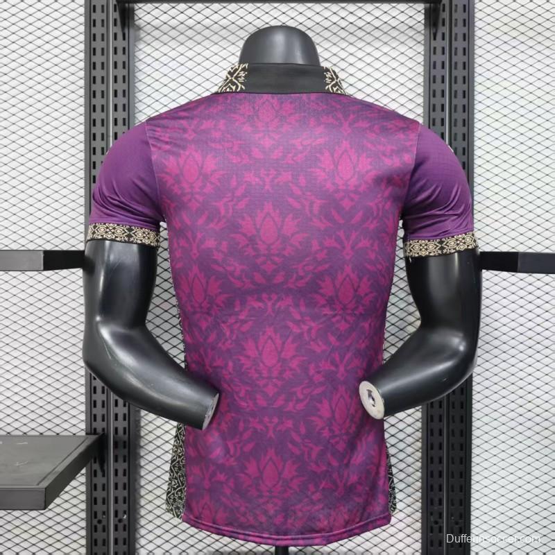Player Version 25/26 AC Milan Redesigned Away Purple with Geometric Pattern Jersey