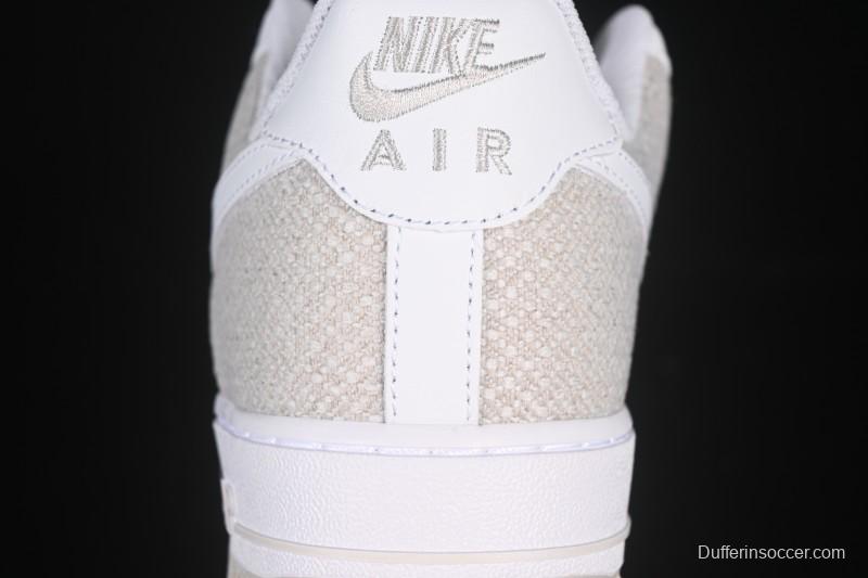 Nike Air Force 1'07 Low Denim Small Swoosh Casual Sneakers - ZH0316-092