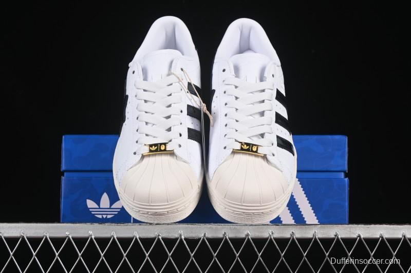 Adidas Bape Superstar Casual Sneakers with Shell Toe Design - JR2701