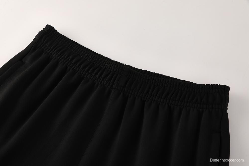 25/26 AC Milan Black/Red Full Zipper Jacket +Long Pants