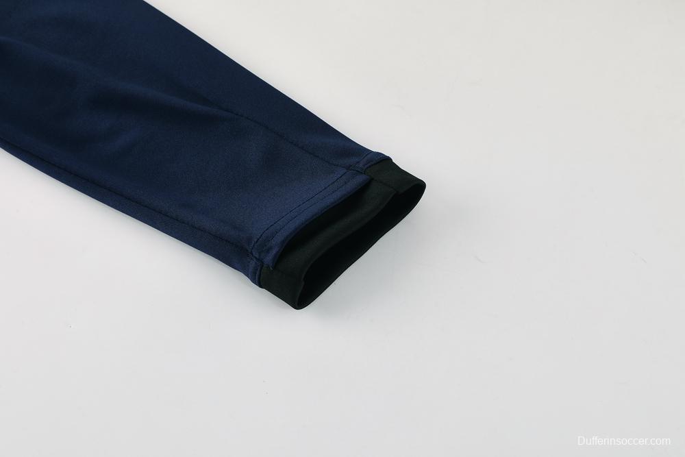 2025 Nike Navy Full Hoodie Zipper Jacket +Long Pants