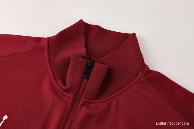 25/26 PSG Red Full Zipper Jacket +Long Pants
