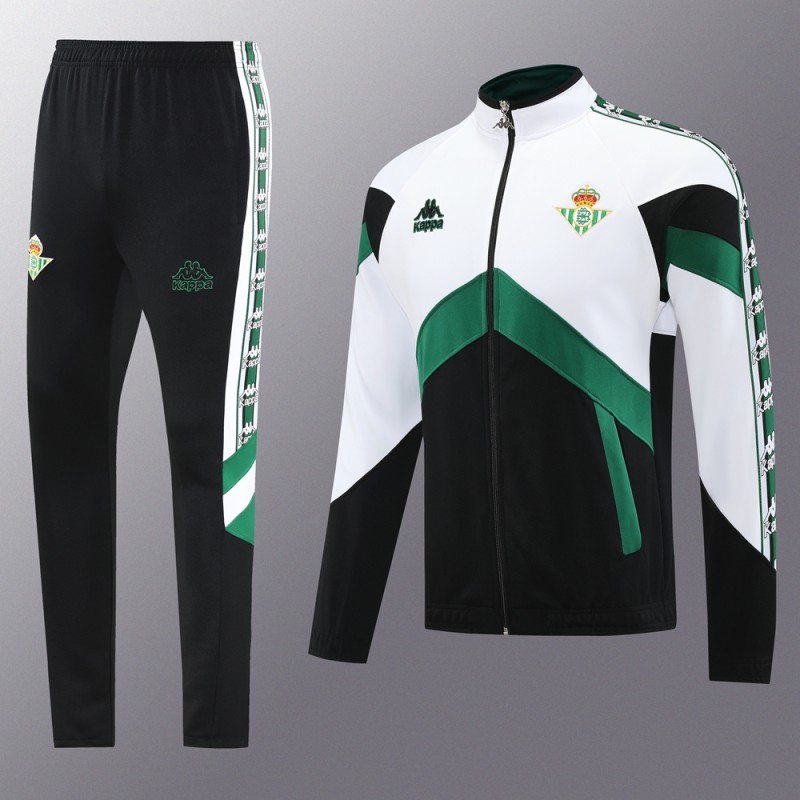 25/26 Real Betis WHITE/Black/Green Full Zipper Jacket + Long Pants